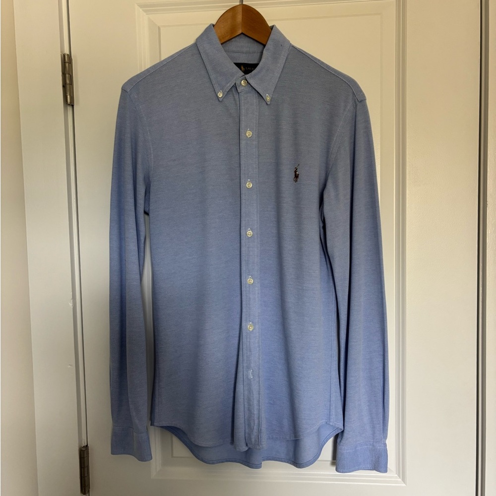 Ralph Lauren Men's Light Blue Button Down Shirt